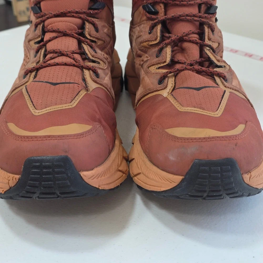 Hoka Anacapa Mid GTX Waterproof Hiking Boots Mens 13 Vibram Terra Cotta Gorpcore